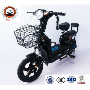 Cheap Vintage Fast Deliver 350W Motor 14 Inch Tire 2 Wheels 30Km/H 12Ah Battery Adult Electric Bikes With Double Seat